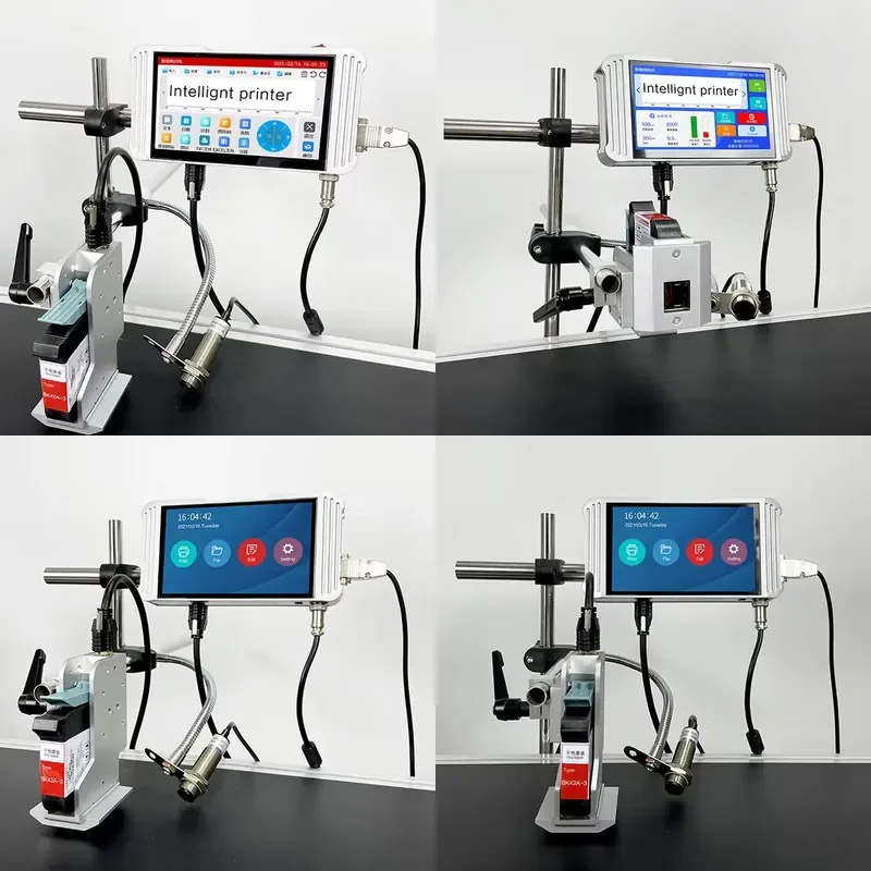 High Resolution Automatic TIJ Online Inkjet Printer Date Code Printing Machine For Carton Packaging