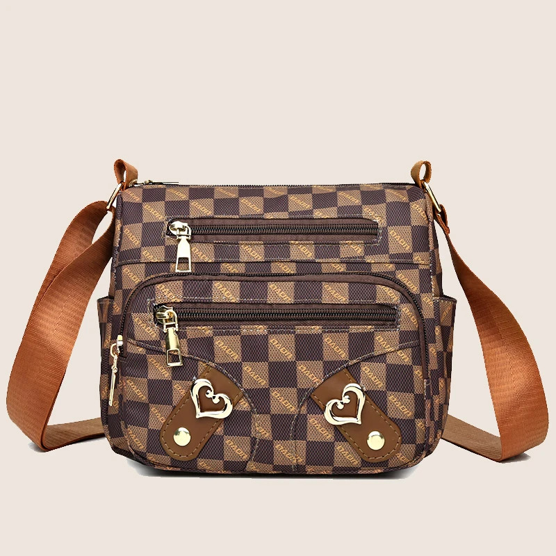 Luksusowy portfel i torebka w stylu vintage, wysokiej jakości torba damska typu crossbody, torba damska z wieloma kieszeniami, pojedyncza torba na