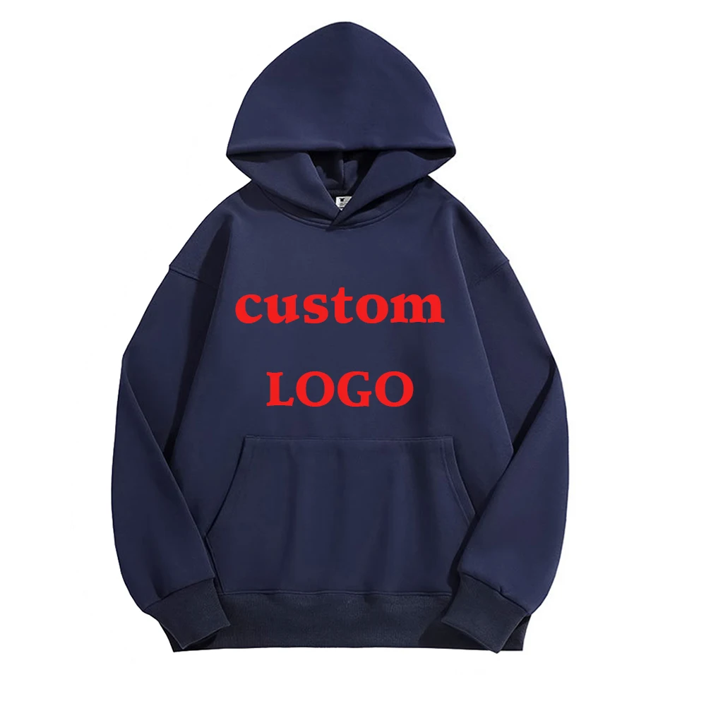 Customize your logo for autumn and winter casual men's and women's tops, hoodies, children's sports shirts, and streetwear