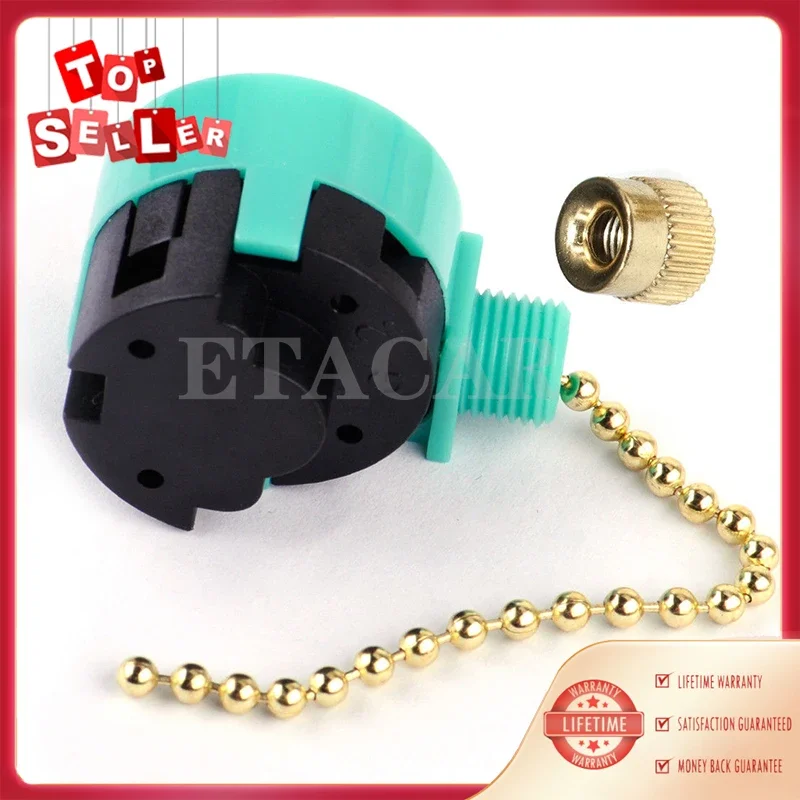 ZE-268S6 3 Speed Pull Chain Control 250V/3A 125V/6A Fits For Zing Ear S-witch Brass M&RH JoBWCA