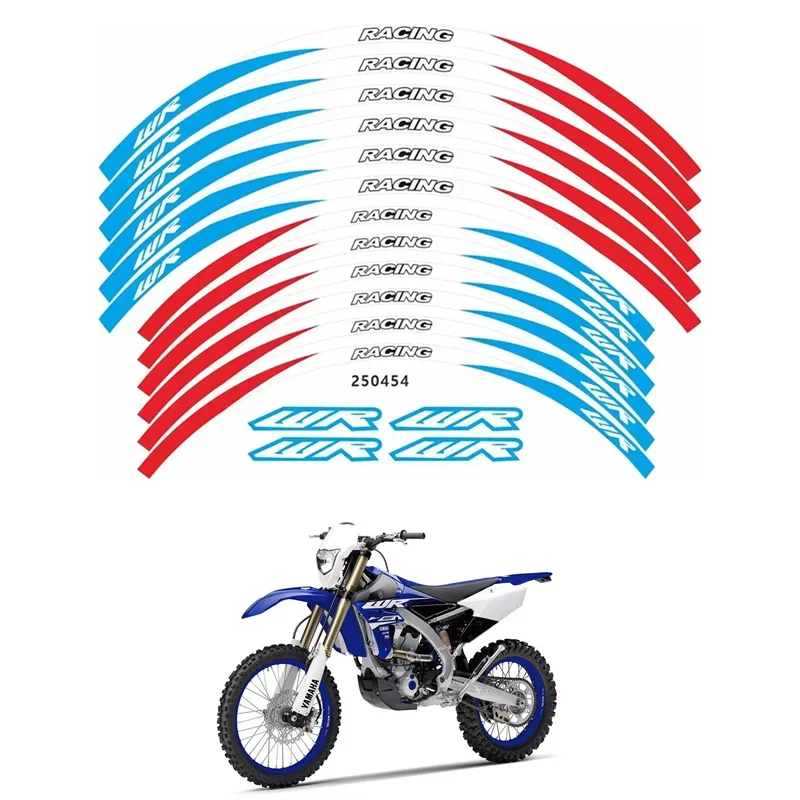 For YAMAHA WR250R WR250F WR450F Motorcycle Parts Contour Wheel Decoration Decal Sticker -18 MOTO