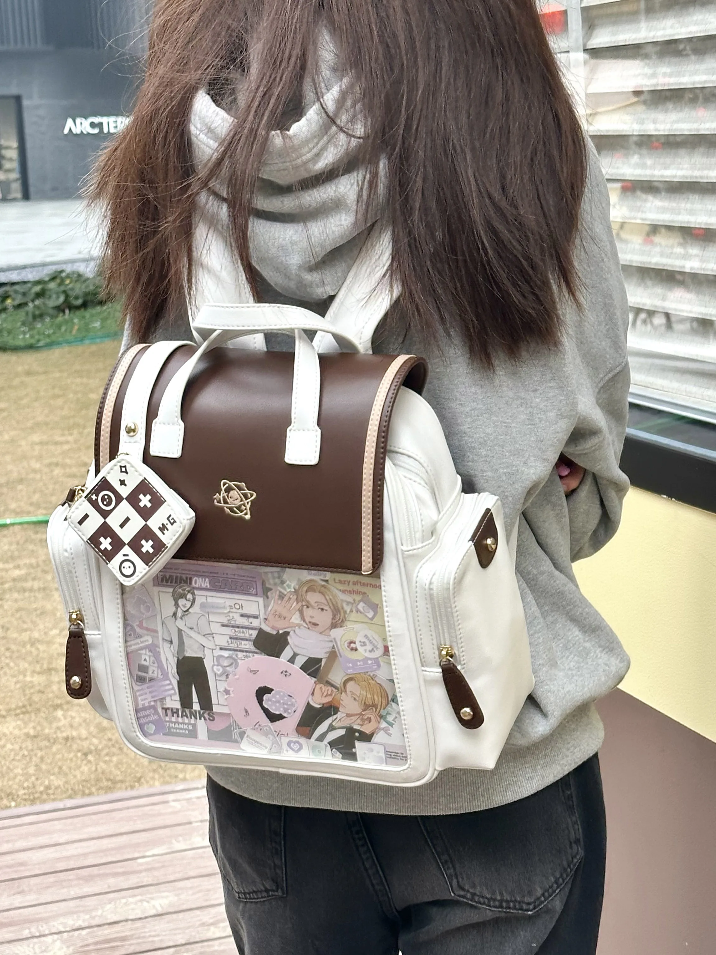 New Ita Bag 2024 Summer Transparent Backpacks for Teenage Popular Preppy Style PU School Bags Display Rucksack Сумка Bolsas