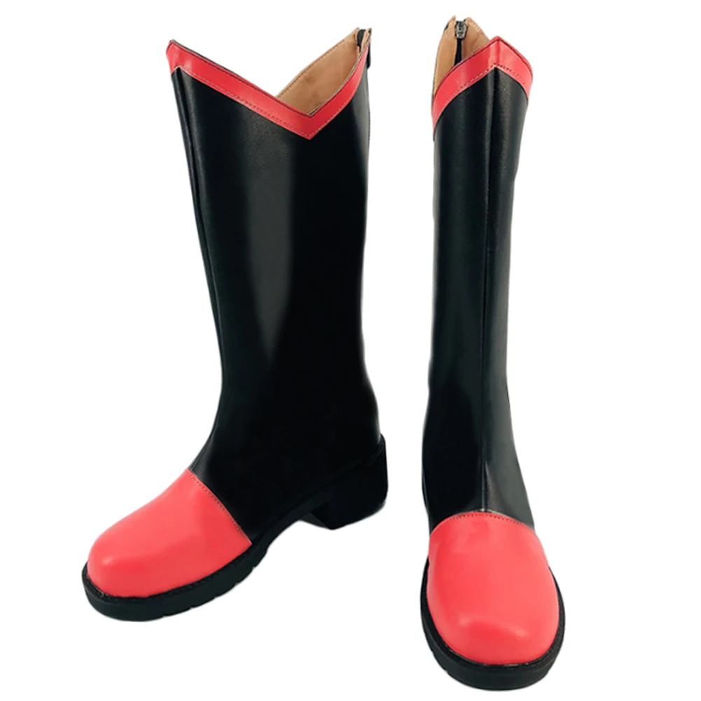 Blitzo Stiefel Cosplay Schuhe Cartoon Helluva Cosplay Bosses Disguise Kostüme Zubehör Männer Leder Stiefel Halloween Schuhe