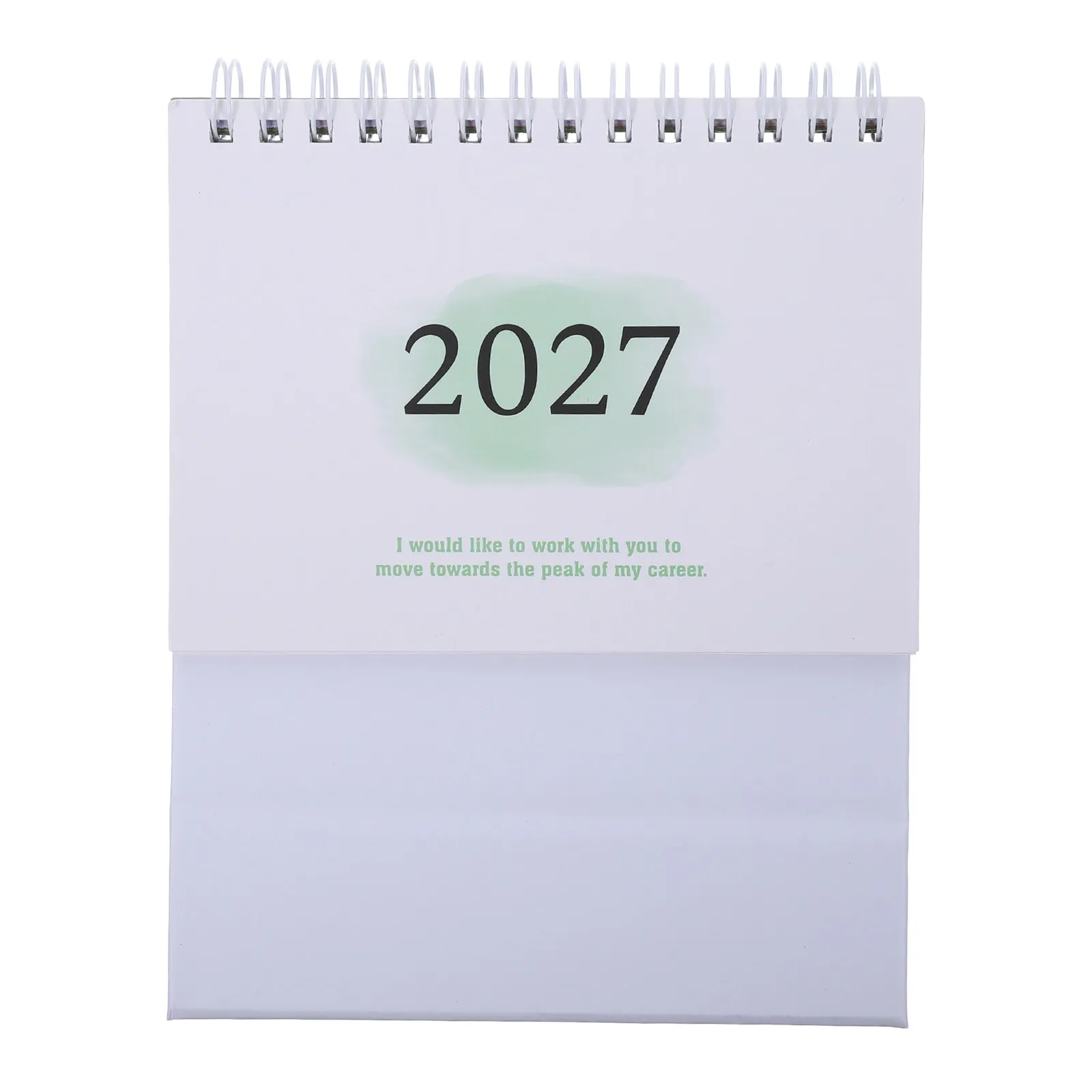 

2027 Small Desk Calendar Thick Paper No Bleed Stand Up Flip Tabletop Calendar Mini Daily Planner Decorative Office Desktop