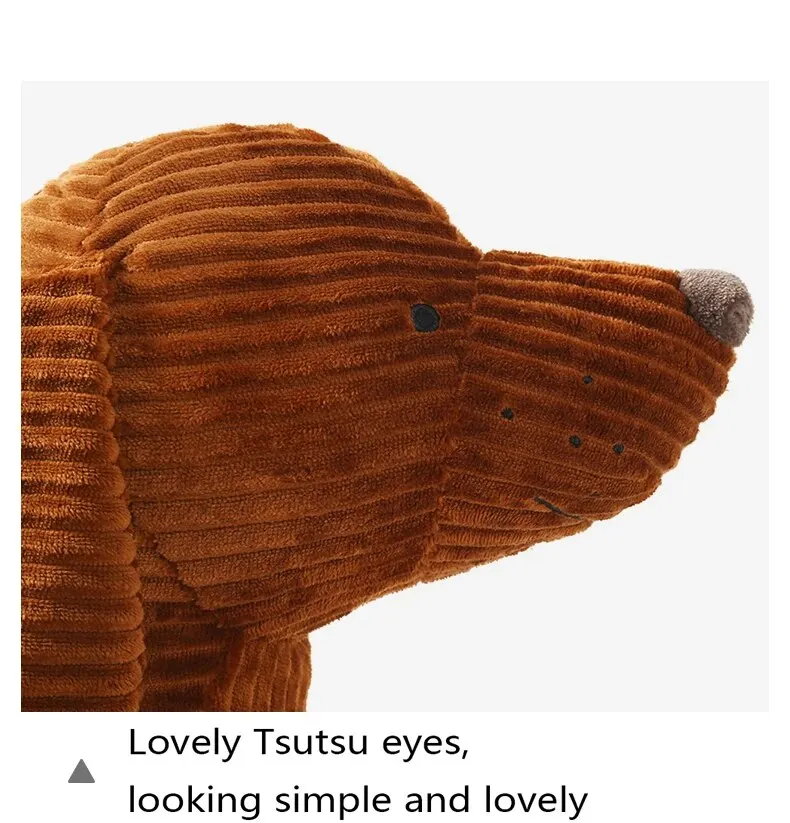 Dackel-Hund-Plüsch-Umarmungskissen, weich, langlebig, gefülltes Wurfkissen, Tiere, Kissen für Sofa, Heimdekoration, Geschenke für Kinder (47 Zoll) – Detail 10