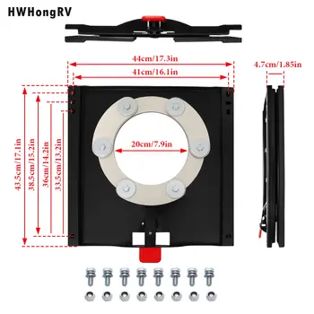 HWHONGRV 手排車旋轉座椅 Boxer Fiat Ducato 2007 年及之後車型,駕駛或乘客房車露營車 8 最佳銷售 露營車旋轉座椅 - №1