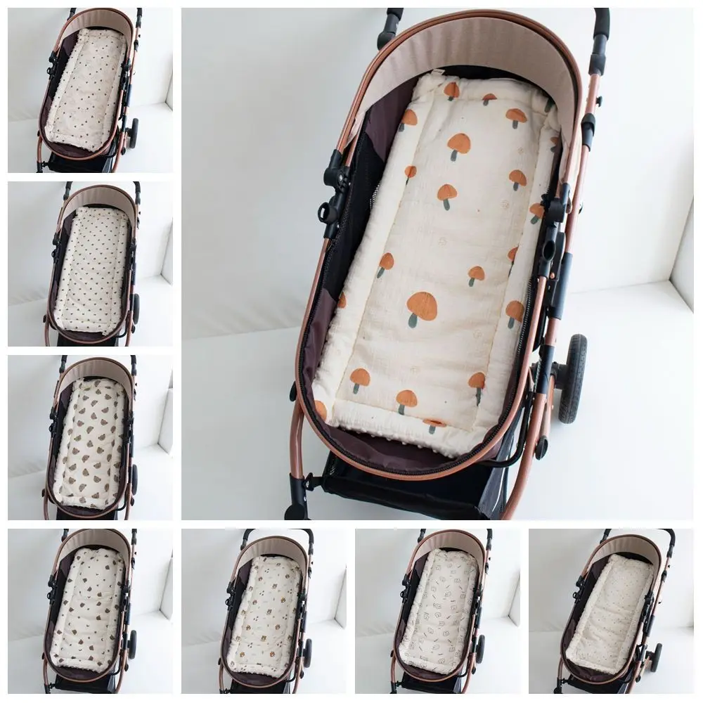 Cartoon Pattern Baby Stroller Cushion Baby Seat Cushion Seat Liner Pushchair Car Mat Stroller Accessories Car Seat