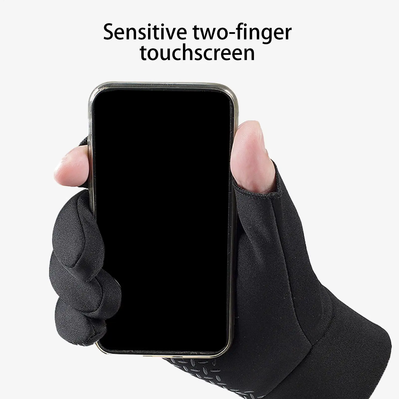 

Перчатки с подогревом для женщин, электрические варежки для верховой езды, перезаряжаемые через USB велосипедные перчатки с двумя пальцами и сенсорным экраном для мужчин, женщин, мотоциклов