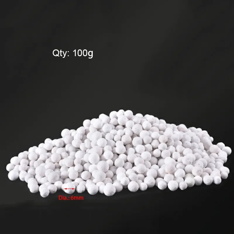 Filtro de acuario blanco de 100g, biopellets, medios de bacterias nitrificantes, accesorios de filtro de acuario para limpieza de agua de pecera