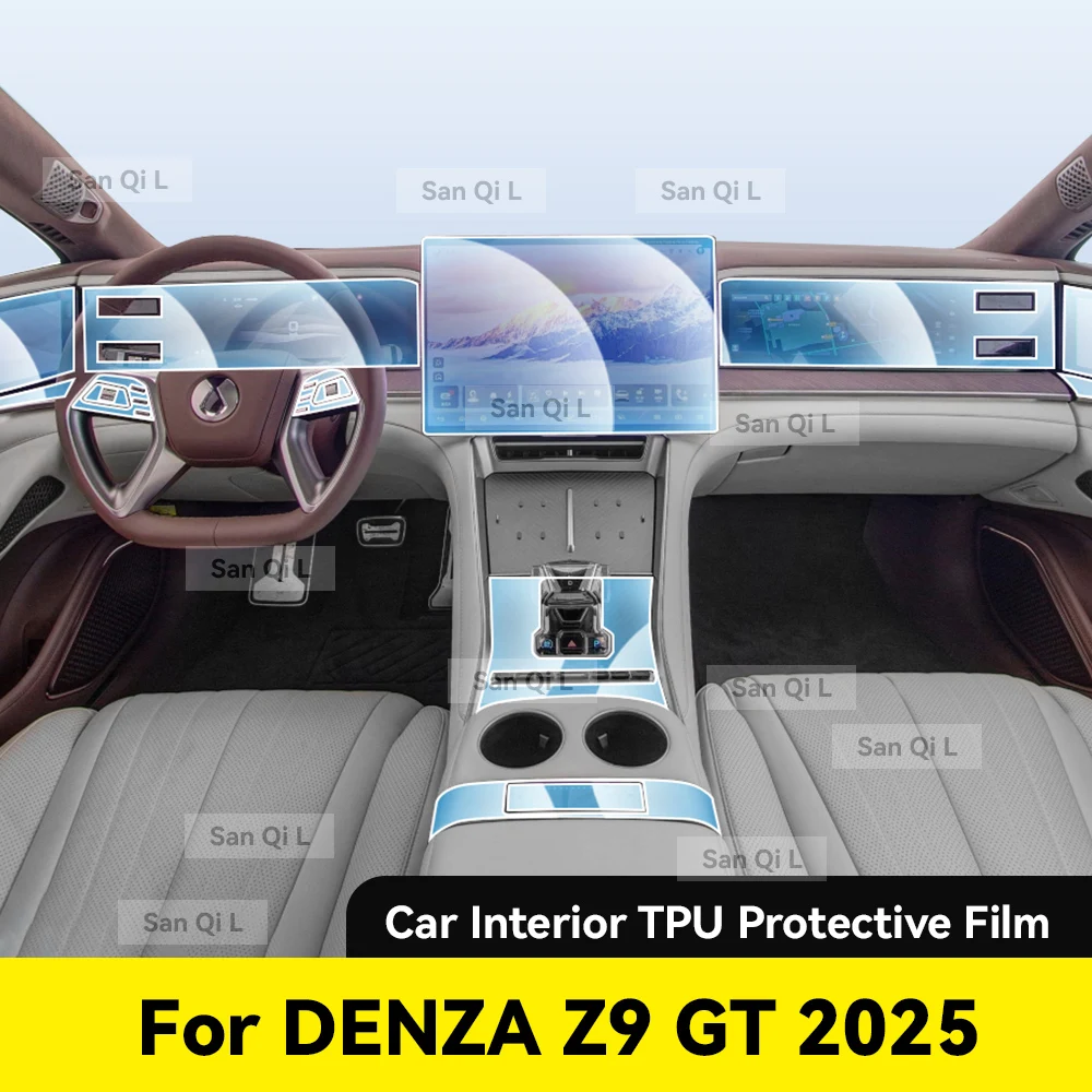 

Interior TPU For DENZA Z9 GT 2024 2025 Protective Film Cover Anti-Scratch Navigation Screen Automotive Film Accessories