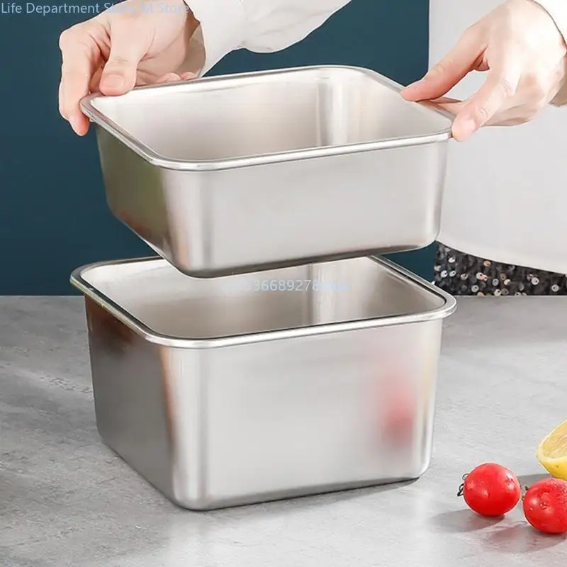 

Multipurpose Stainless Steel Holder Case Lunch Box with Lid for Daily Use