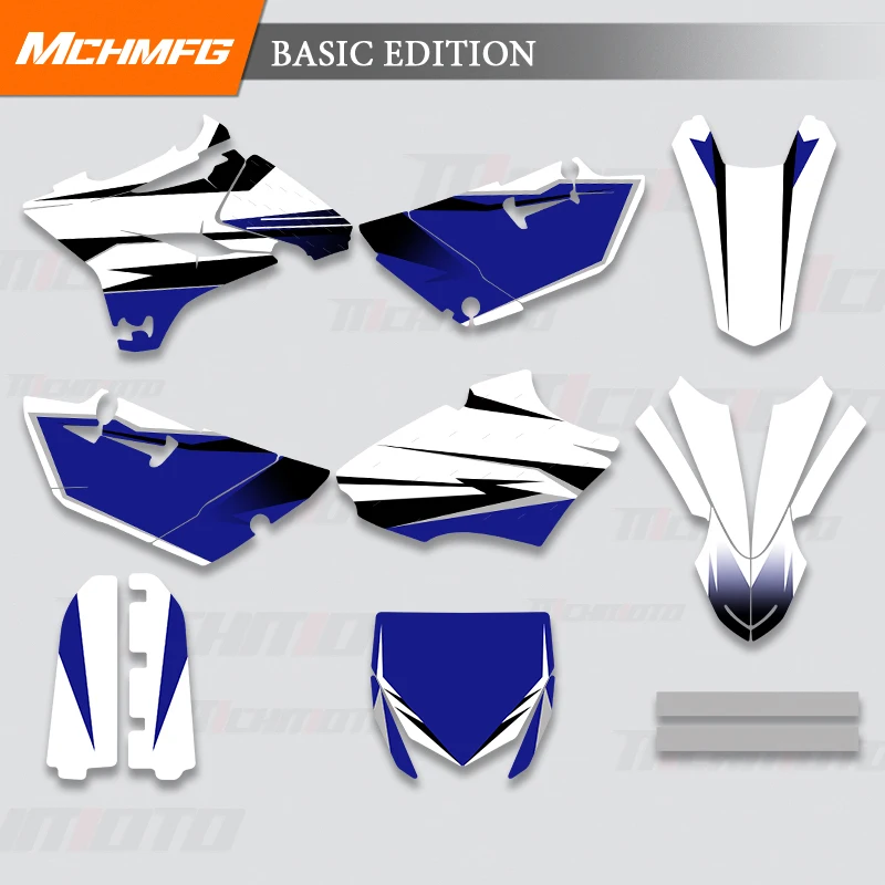 ﻿MCHMFG Custom Team C Graphics Decal Stickers Kits For YAMAHA YZ85 2015 2016 2017 2018 2019 2020 2021