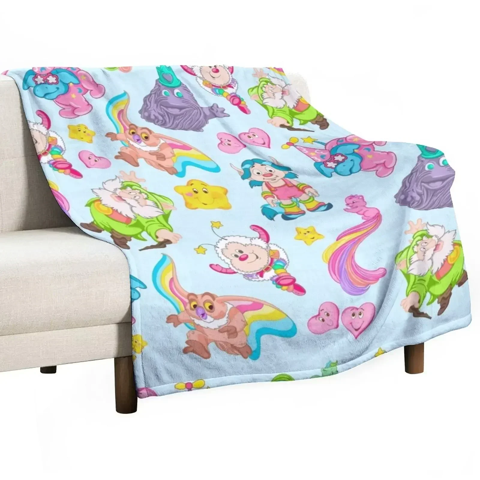 

Supporting Cartoon Characters of the 80s Throw Blanket Designers blankets and throws Blankets For Bed warm winter Blankets