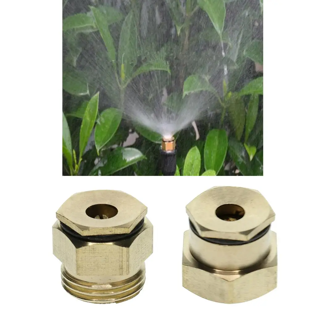 

2 Style Adjustable Brass Sprayer Heads Nozzle Misting Watering Irrigation Fitting 200-250 kPa