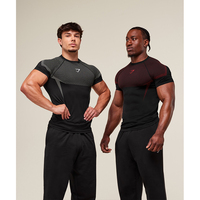Men's High Elastic Quick Dry Sports man T-Shirt Tight Fitness Training Workout Breathable Summer Gym Trendy Brand TSHIRT MEN