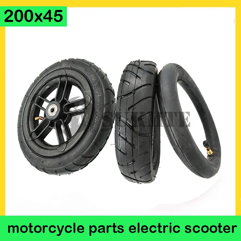 Size 200x45 and Inner Tire Inflated Wheel and Hub for E-twow S2 Scooter M8 M10 Pneumatic Wheel 8