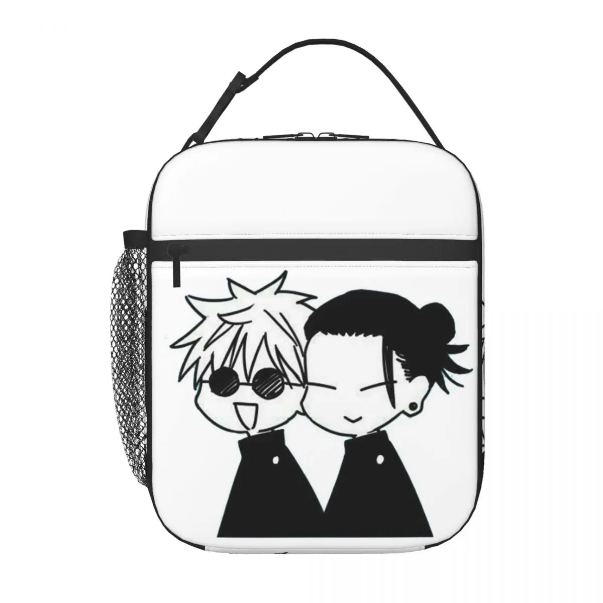 Gojo Satoru And Geto Suguru Insulated Lunch Bag for Women Children Portable Food Boxes Thermal Lunch Box Tote