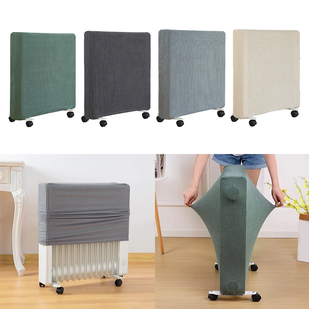 Heater Cover Protective Radiator Dust Cover Elastic Fabric Heater Stretch Cover Washable Household Dust Cover Home Storage