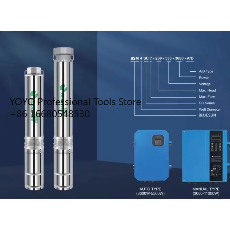 

L2sDeep Well Submersible Pump 3KW 50 Meters Head 15 Tons/hour 304 Stainless Steel Rural Drinking Water