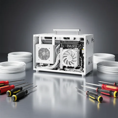 METALFISH T60 Mini ITX White Case 9L Acrylic Or Mesh Side Panel Compact transparent PC Support SFX PSU/300mm GPU