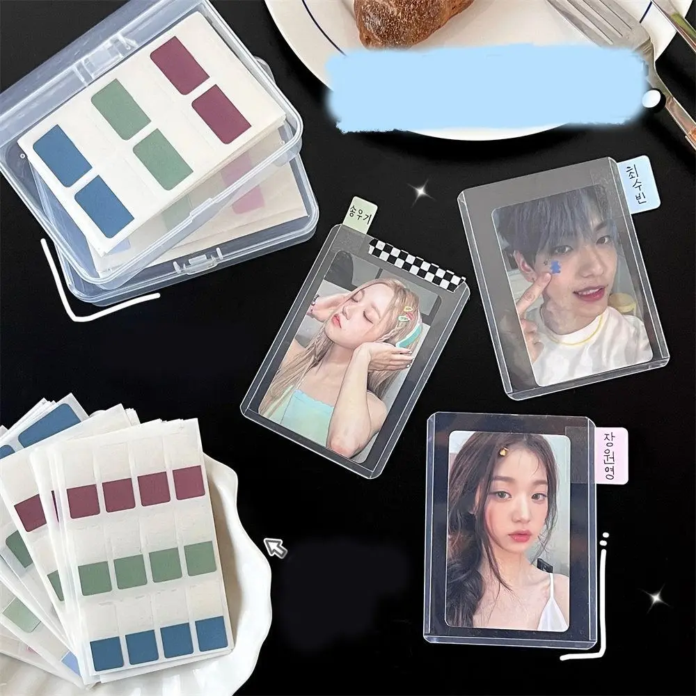 10pcs/lot Multifunctional Memo Pad Self Adhesive Transparent Page Markers Paper Morandi Loose-leaf Note Index Stickers