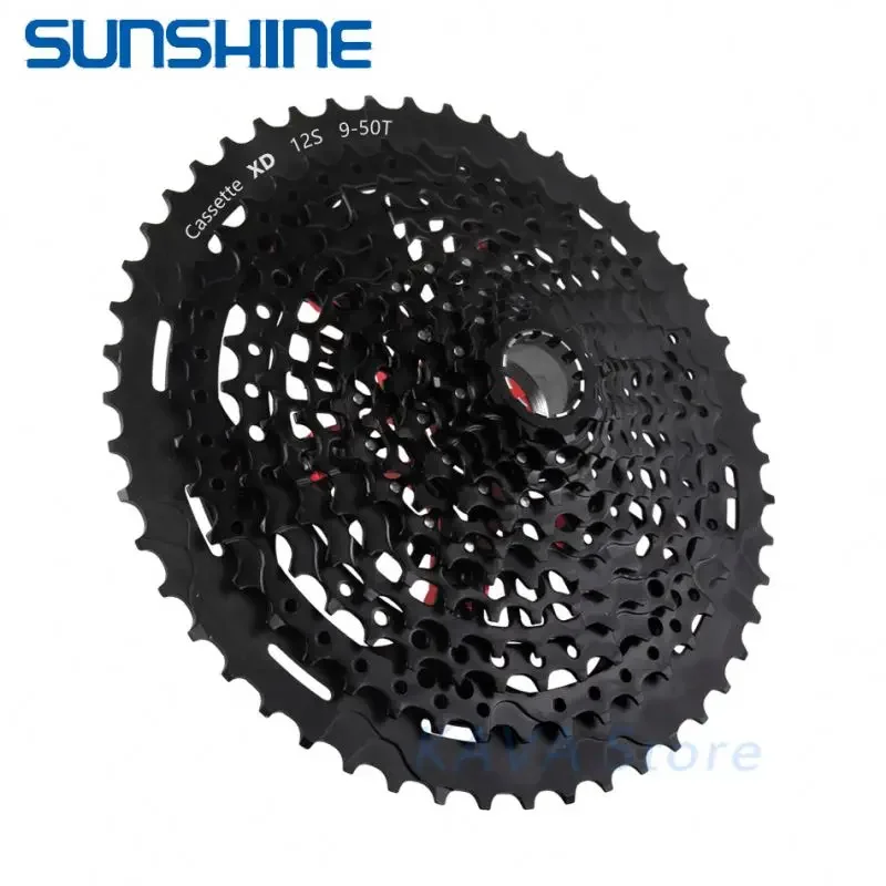 SUNSHINE Mountain Bike 12speed 9-50T XD Ultralight Cassette Flywheel Black/rainbow Steel Ultra Light 12 Speed Cassette