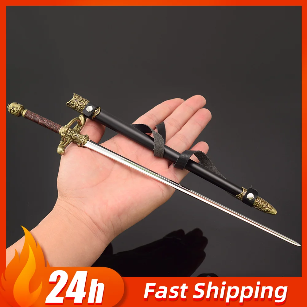 30 centimetri Film TV Periferica Ago Da Cucire Cavaliere Medievale Arma Spade Spada di Metallo Lama Uncut Arma Modello Artigianato Regali Giocattoli Ragazzo