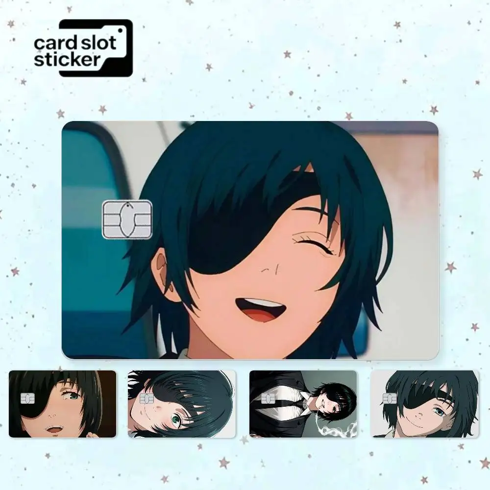 Cartoon Anime H-Himeno  Credit Card HD Stickers Game Card Decal Small Chip Waterproof Sticker Gift