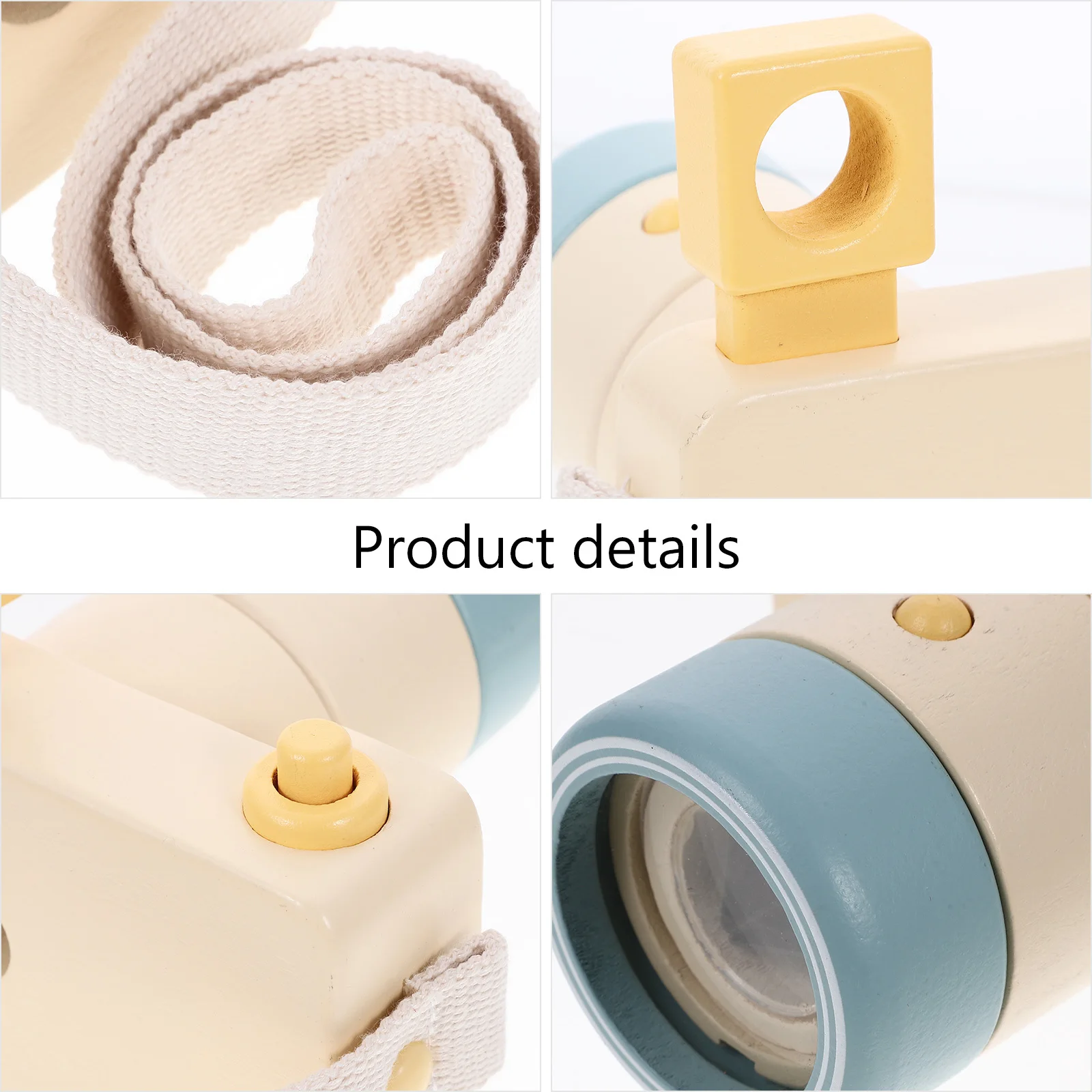 

Mini Camera Kaleidoscope Wooden Educational Tool for Children Colorful World Exploration Fun Gift Practical Durable