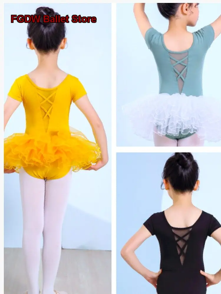 children's-girls-dance-practice-performance-autumn-winter-long-short-sleeves-girls-chinese-exam-grade-jumping-kids