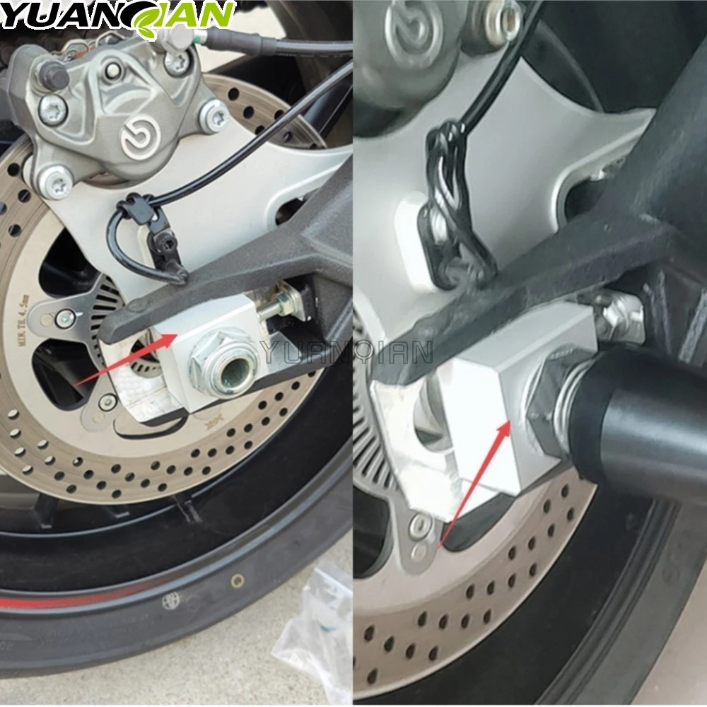 Motorcycle Refit Remove Fender Block Adjustment Right Rear Axle Balance For Benelli 752S BJ750 GS 502C BJ500-6C 502 C BJ 500 6C