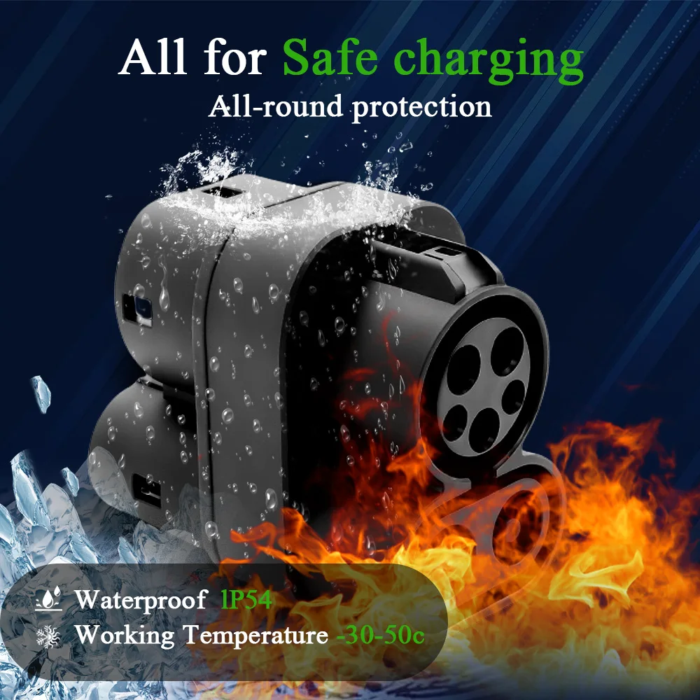 Kolanky CCS1 ~ CCS2 EV DC 1000V 250A CCS1 플러그 충전 커넥터 CCS2 EV 충전기 커넥터 어댑터 자동차 액세서리 썸네일 4
