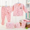 4138-8c78cb.jpg 5-Piece Baby Clothing Set – Cotton Hedgehog Newborn Outfit (0–3M, Spring/Autumn)