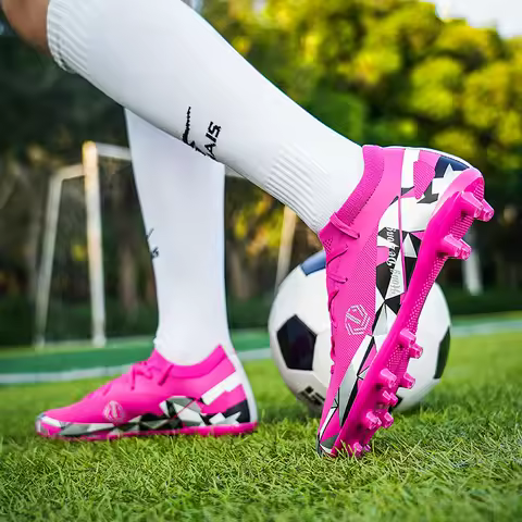 Men New FG Football Boots Sneakers Professional Resistant Adult Breathable Male Soccer Shoes Comfortable Match Football Shoes