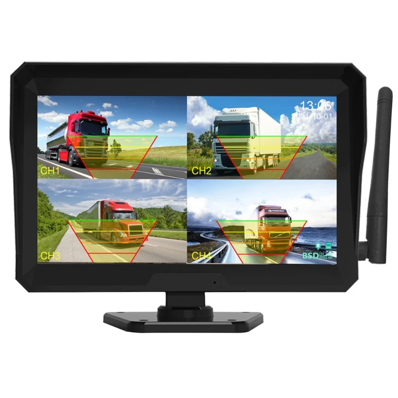 

Wireless vehicle monitoring reversing camera high definition night vision dual recording bus truck driving recorder