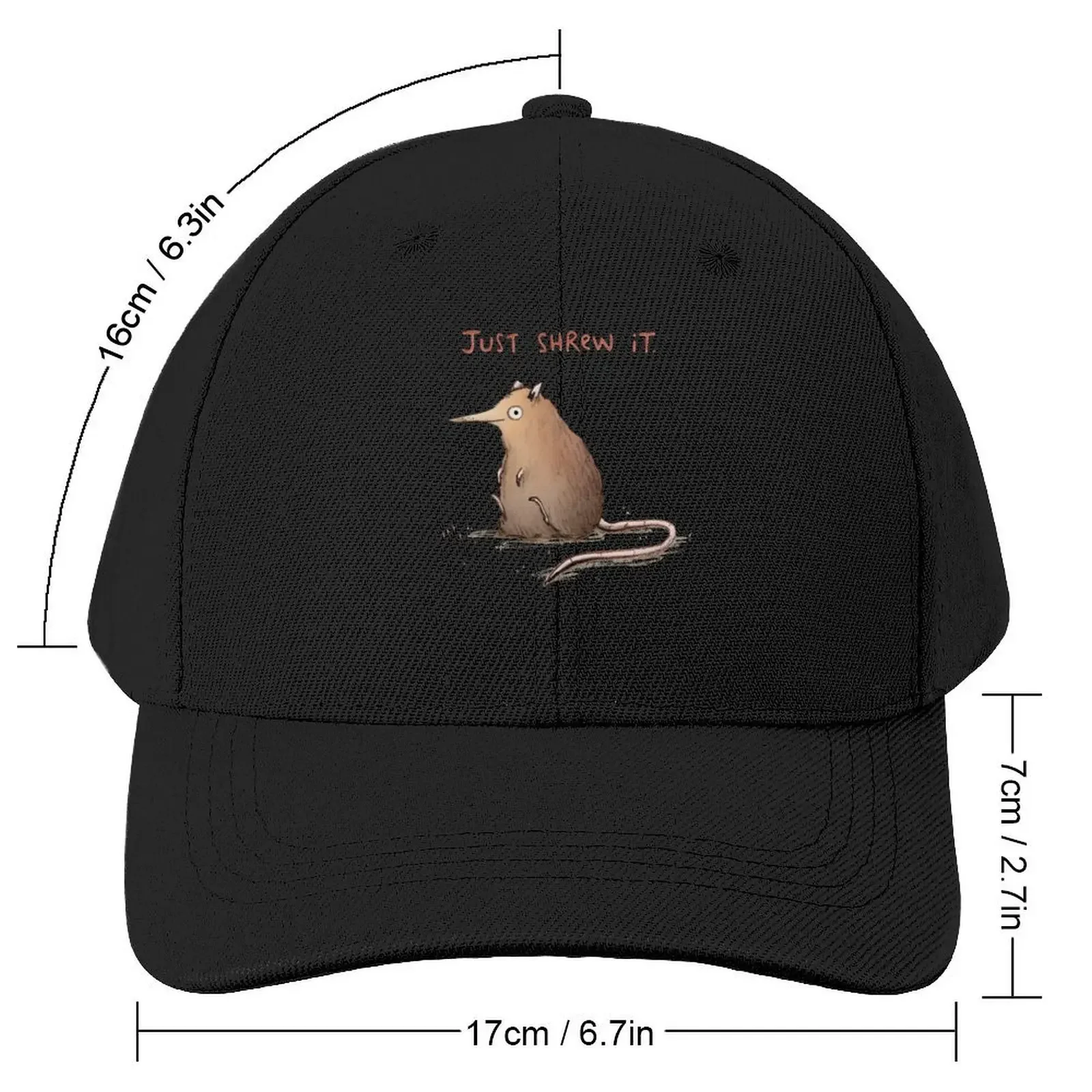 Just Shrew It Baseball Cap Hat Man For The Sun beach hat Wild Ball Hat Golf Woman Men's