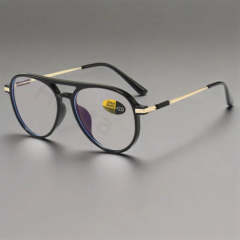 2 قطعة نظارات للقراءة النساء والرجال الضوء الأزرق حجب موضة الإطار طويل النظر نظارات نظارات الكمبيوتر 0 + 1.0 + 1.5 + 2.0 + 2.5 + 3.0 + 4 #3