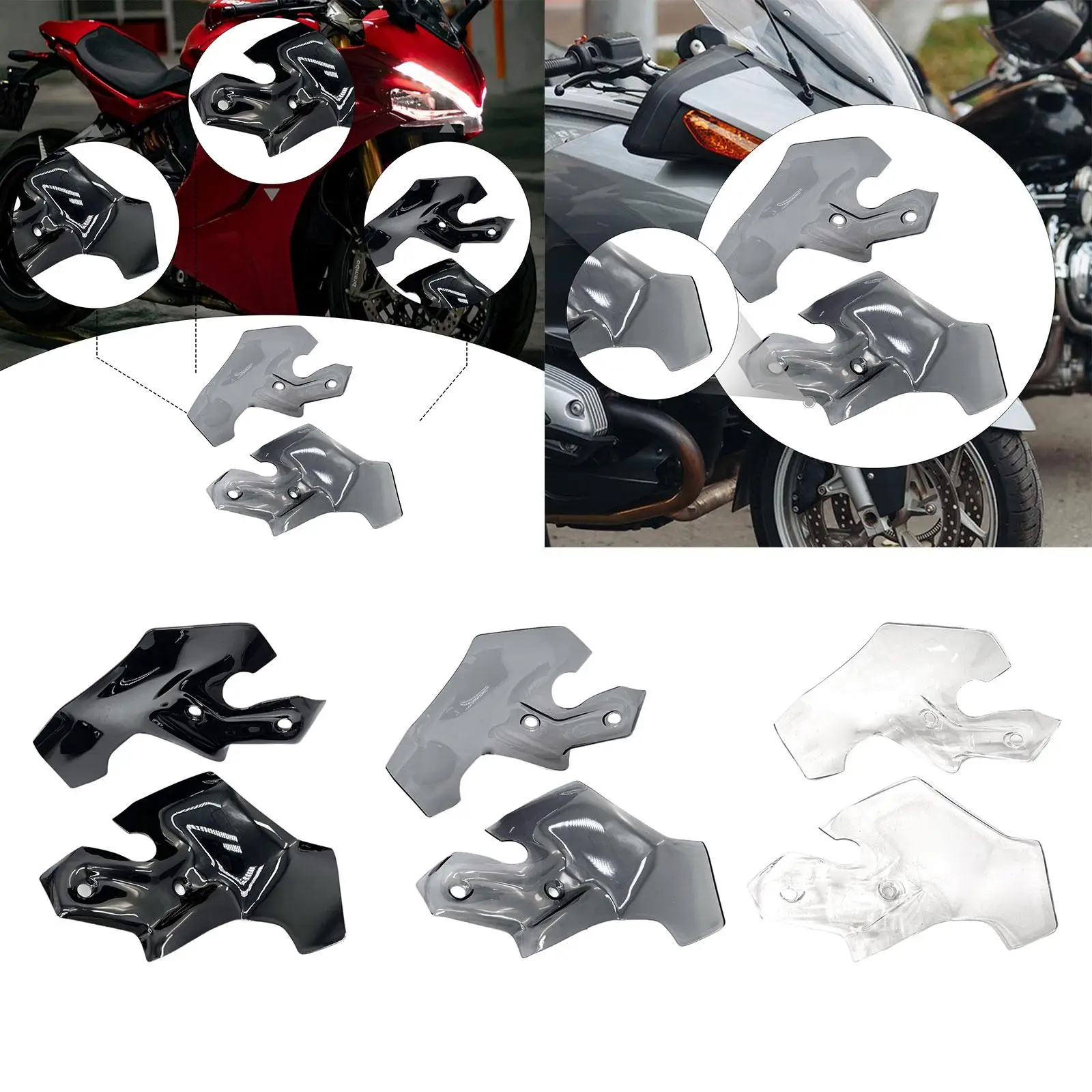 

Мотоциклетный воздушный дефлектор, обтекатель, ветровые дефлекторы, боковое крыло, боковое лобовое стекло