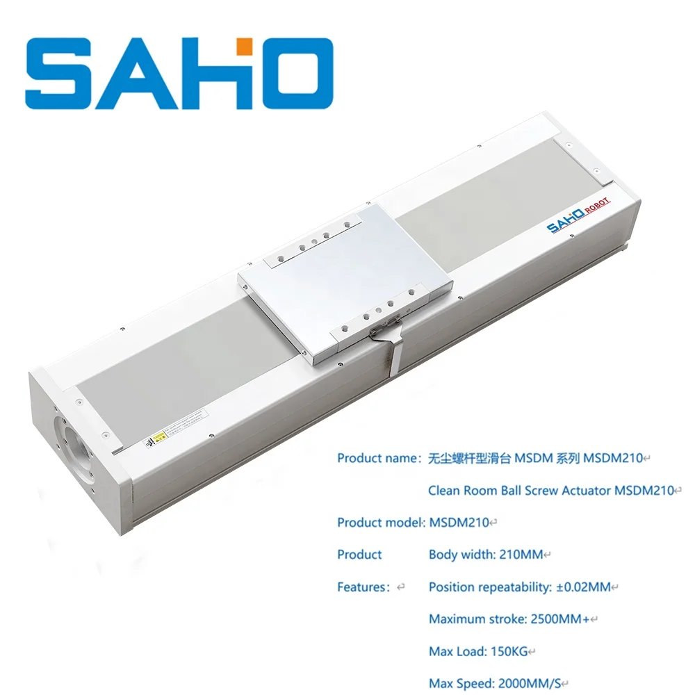 Linear Module With 2m/s High Load 60-200kg Linear Actuator For Stroke 100~2500mm Screw Module
