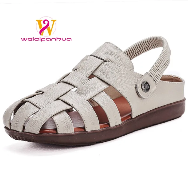 

Women's Sandals - Completely Redesigned in 2026 Premium Leather Roman-style Women's Sandals - Flat Rubber Heel - Designer Model