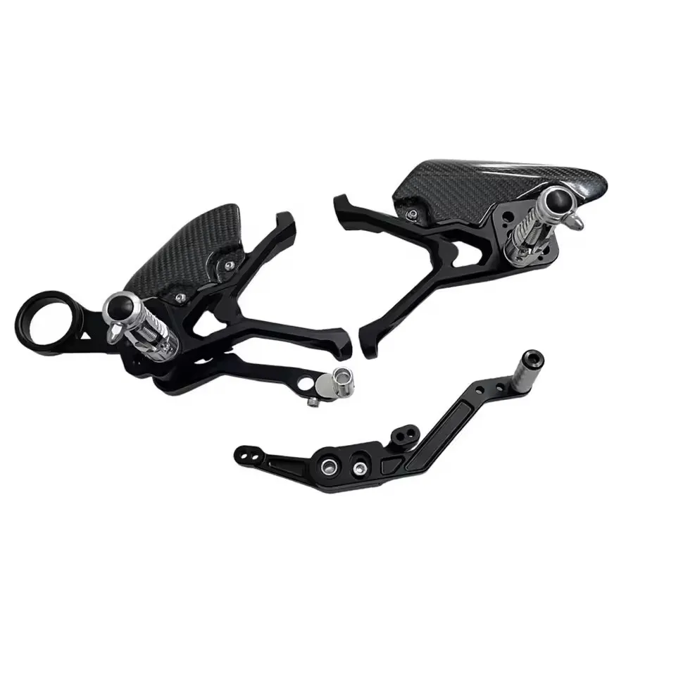 For BMW S1000RR 2019-2023 2024 2026 M1000RR 2020-2026 2025 Motorcycle Adjustable Carbon Fiber Board Rear Set Foot Pegs Pedal view 4