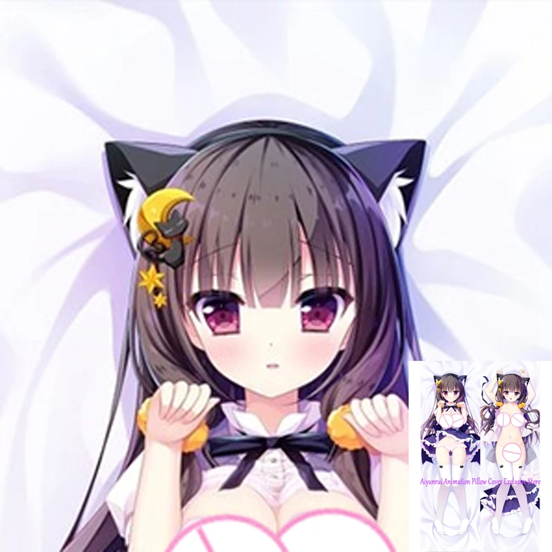 

Anime Pillow Cover Dakimakura Beautiful Girl 2 Side Printed Hugging Body Pillowcase Cushion Cover Bedding Young Girl Tits