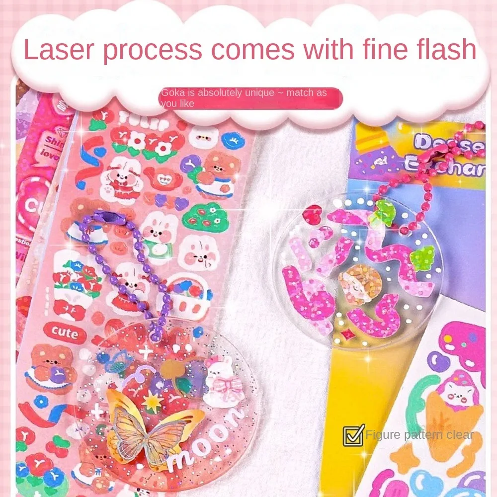 20 قطعة ملصقات كرتونية جديدة ذاتية الصنع لا تكرار كوب ماء مقاوم للماء ملصقات كتيب ملصقات لوازم مكتبية للمدرسة #4