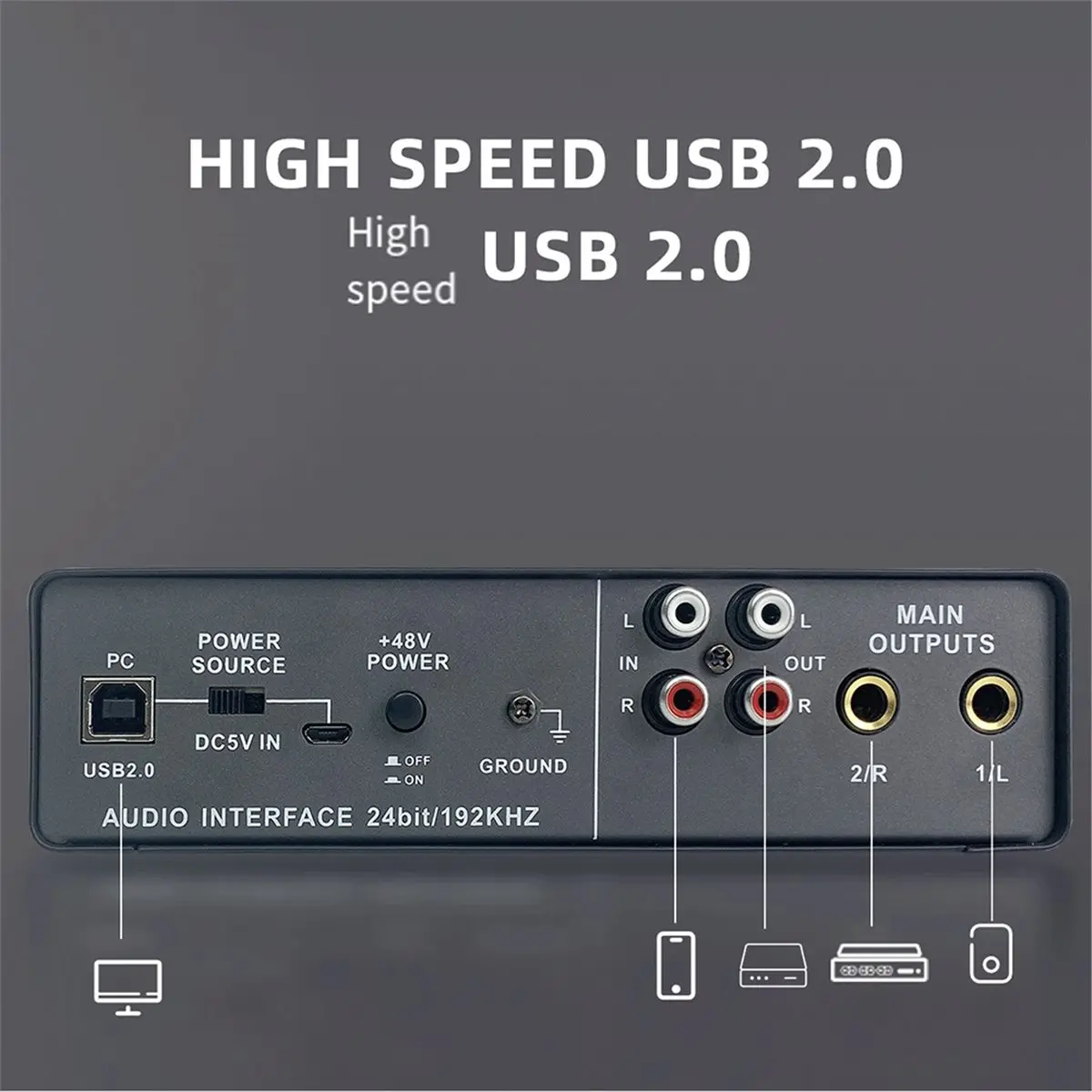 

AA86 Профессиональная компактная внешняя звуковая карта для компьютера и мобильного телефона, поддержка записи в прямом эфире и караоке, совместимость с микрофонами 48V.