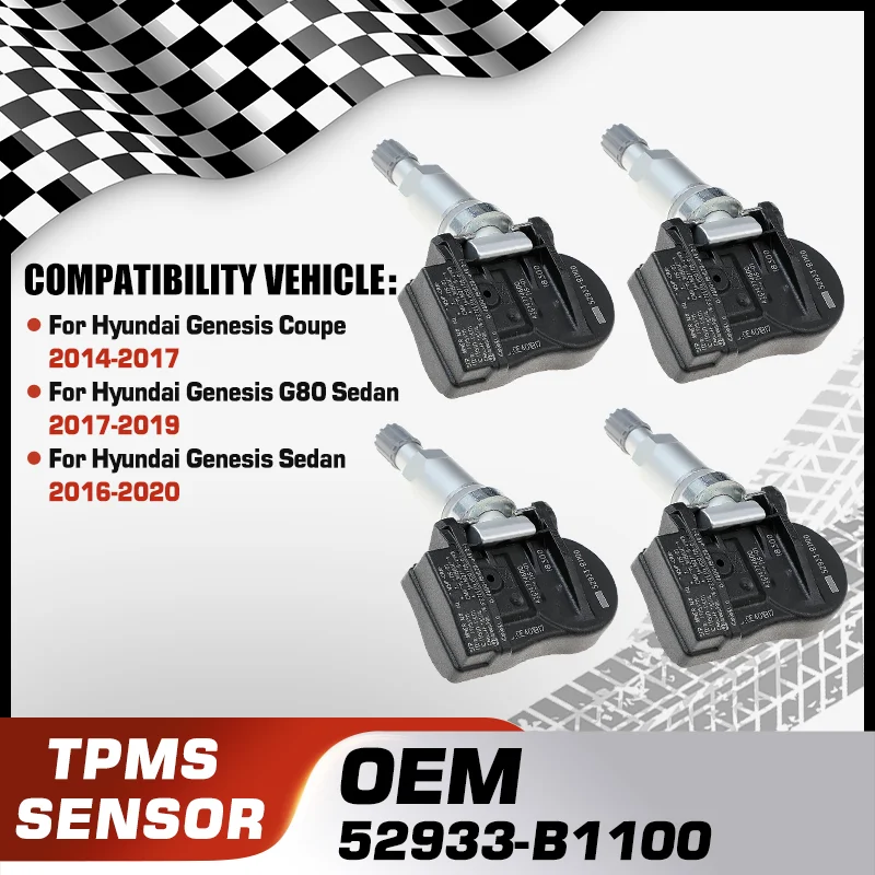 

Car Tire Pressure Sensor For Hyundai Genesis Coupe 2014-2017 Hyundai Genesis G80 Sedan 2017-2019 Hyundai Genesis Sedan 2016-2020