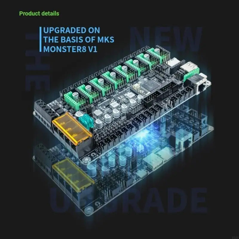

R58F 3D Принтер аксессуары MKS MONSTR8 V2 Управляющая плата 3D Printer Mainboard 8axis
