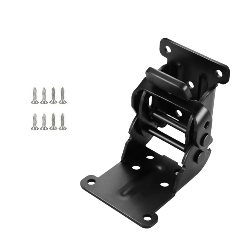 

Accessories 0/90/180 Degree Self Lock Hinges with Screws Iron Folding Lock Extension Furniture Hinges Table Chair Bed Leg Feet