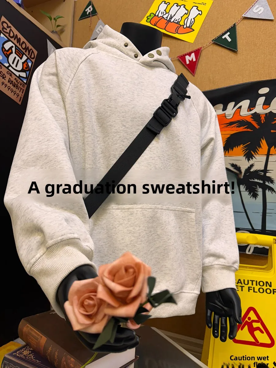 

Мужская утепленная толстовка American Style с флисовой подкладкой, на пуговицах, осенне-зимняя, повседневная, удобная, с длинными рукавами