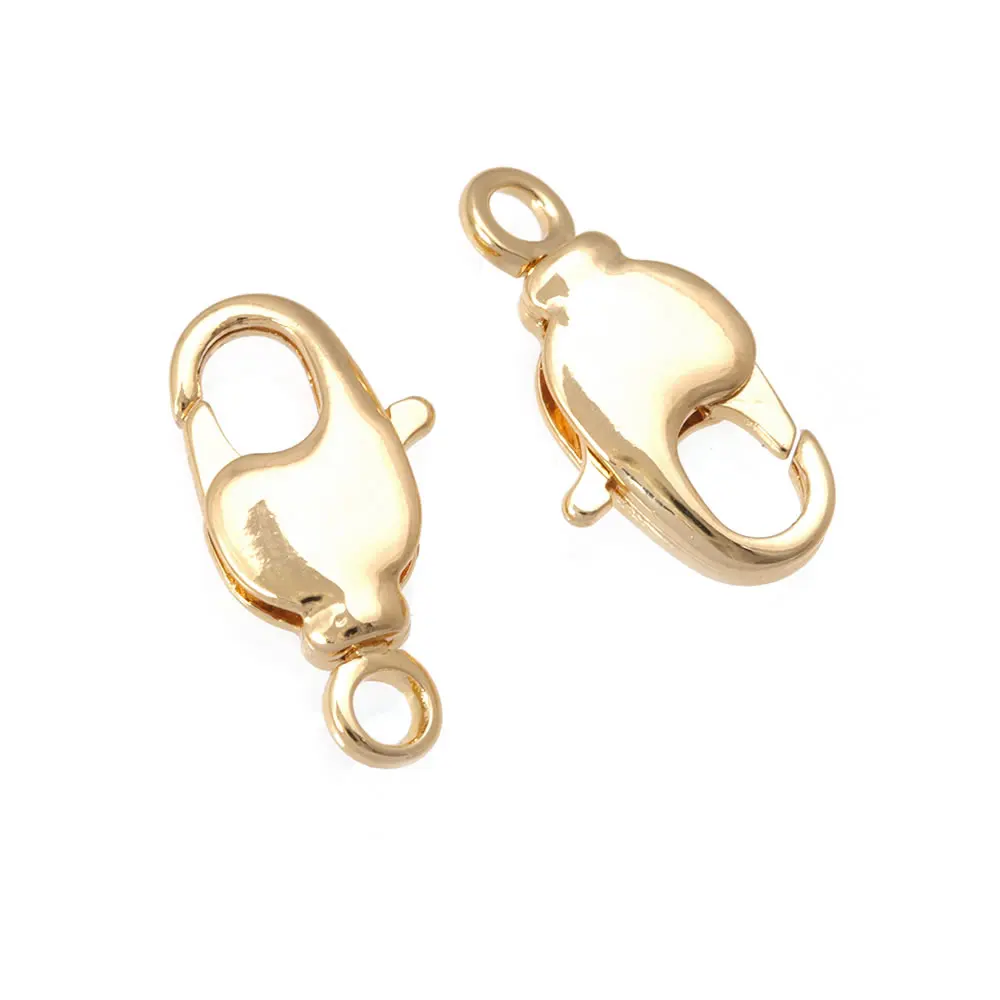 18K Gold Farbe Messing Drehbare Karabinerverschlüsse Verbinden Verschlüsse Schmuck Halsketten Armbänder Herstellung Diy Erkenntnisse Zubehör – Detail 29
