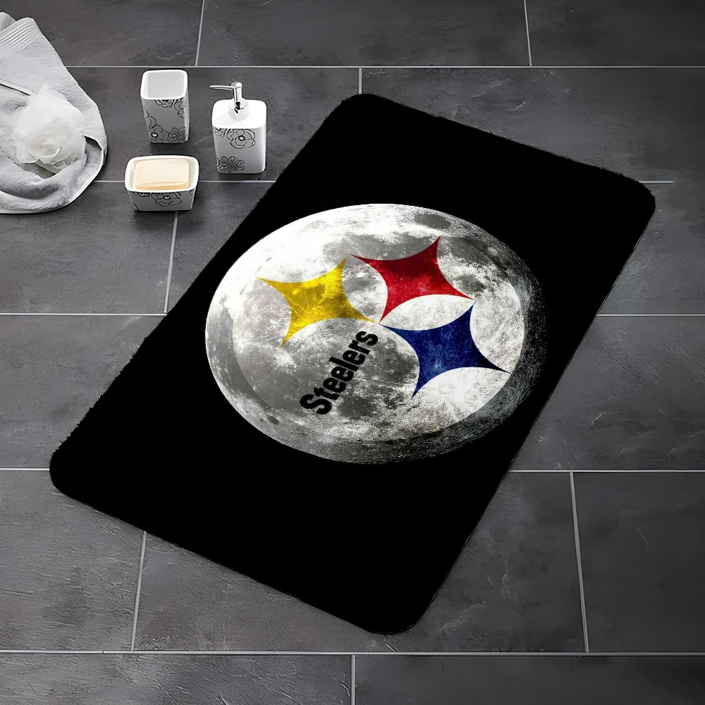 PittsburghS SteelerS Luxury Carpet for Bathroom Things to the House Entrance Door Doormat Entrance to Home Customized Cute Rug